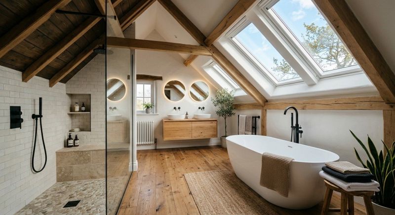 Attic Bathroom Remodeling in Chardon, OH